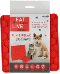 Holland Animal Care Lick Mat Honeycomb piros