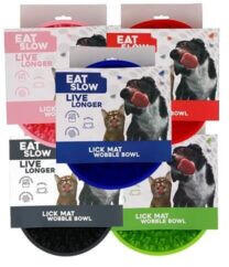 Holland Animal Care Lick Mat Wobble Bowl kék