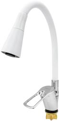 FLOW FL XI-CW452ZW, Baterie bucatarie cu pipa flexibila 2 functii, zinc, alb, FLOW (17562)