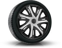 NRM Capace pentru roți FIAT 15", N-POWER BICOLOR argintiu-negru 4bc