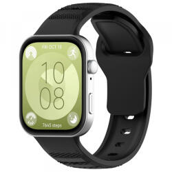 Techsuit Curea Techsuit W050 pentru Huawei Watch Fit 4 Pro / Fit 4 / Fit 3, Neagra