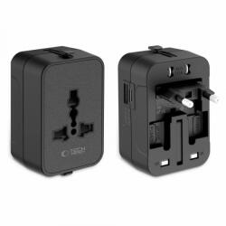 Tech-Protect Adaptor Retea Tech-Protect TA300 Travel EU / UK / US / AU, Negru