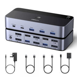 UGREEN Switch Video DisplayPort UGREEN AK700 (55851), Gri