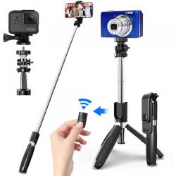 Techsuit Selfie Stick Bluetooth Techsuit L02, Universal, Negru