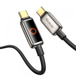 Mcdodo Cablu Date si Incarcare USB-C - USB-C McDodo CA-6680 Auto Power Off, 100W, 1.2m, Negru - koubsolutions