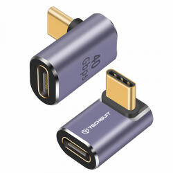 Techsuit Adaptor Date si Incarcare USB-C - USB-C Techsuit A12 TitanCoreX, Gri - koubsolutions
