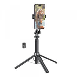hoco. Selfie Stick Bluetooth HOCO K21, Universal, Negru