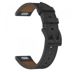 Techsuit Curea Techsuit W073 pentru Huawei Watch / Garmin Watch Series, 18mm, Neagra