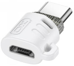 XO Design Adaptor Date si Incarcare microUSB - USB-C XO Design NB256G, Alb
