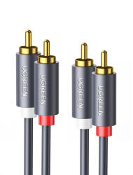 UGREEN Cablu Audio UGREEN AV104, 2 x RCA - 2 x RCA, 1.5m, Negru - koubsolutions