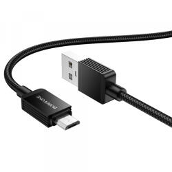 BOROFONE Cablu Date si Incarcare USB-A - microUSB Borofone BX120 Placer, 18W, 1m, Negru - koubsolutions