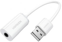 UGREEN Adaptor Audio UGREEN US206, USB-A - 3.5mm, Alb - koubsolutions