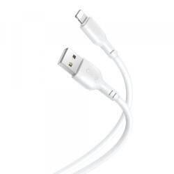 XO Design Cablu Date si Incarcare USB-A - Lightning XO Design NB103, 18W, 1m, Alb - koubsolutions
