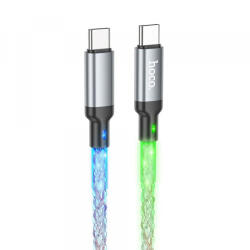hoco. Cablu Date si Incarcare USB-C - USB-C HOCO U112, 60W, 1m, Gri - koubsolutions