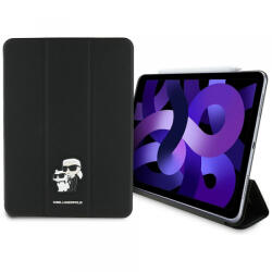 KARL LAGERFELD Husa pentru Apple iPad Air 11 (2026) / iPad Air 11 (2025) / Air 11 (2024), Karl Lagerfeld, Saffiano Karl & Choupette, Neagra