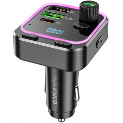 BOROFONE Modulator FM Bluetooth Borofone BC53 Highway, 2 x USB-A - 1 x USB-C