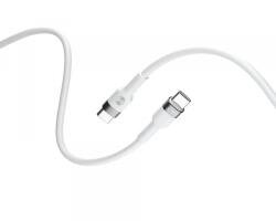 Forever Cablu Date si Incarcare USB-C - USB-C Forever Flexible, 60W, 2m, Alb