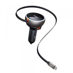 Mcdodo Incarcator Auto Cu Cablu USB-C McDodo CC-4850, 80W, 3A, 1 x USB-A - 1 x USB-C, Negru