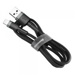 Baseus Cablu Date si Incarcare USB-A - Lightning Baseus Cafule, 18W, 2m, Gri CALKLF-CG1
