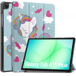 Techsuit Husa pentru Samsung Galaxy Tab A11+ / Tab A9+, Techsuit, FoldPro Unicorn, Multicolor