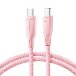 JOYROOM Cablu Date si Incarcare USB-C - USB-C Joyroom S-A34, 60W, 1m, Roz
