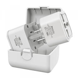Yesido Adaptor Retea Yesido MC25 Travel CN/ US / EU / UK, Alb