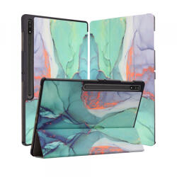 Techsuit Husa pentru Samsung Galaxy Tab S10 Ultra / Tab S9 Ultra / Tab S8 Ultra, Techsuit, FoldPro Green Time, Multicolor