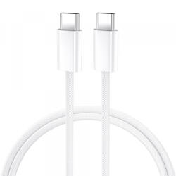 BWOO Cablu Date si Incarcare USB-C - USB-C BWOO BO-X284, 60W, 1m, Alb