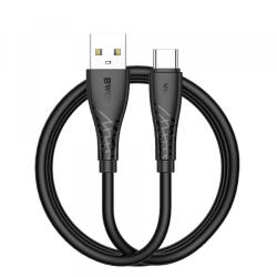 BWOO Cablu Date si Incarcare USB-A - USB-C BWOO BO-X318C, 27W, 1m, Negru