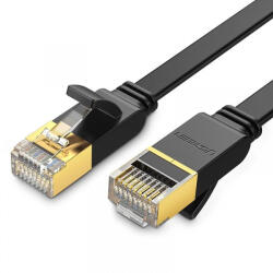 UGREEN Cablu Retea UGREEN NW106 Flat, UTP, Cat7, 3m, Negru