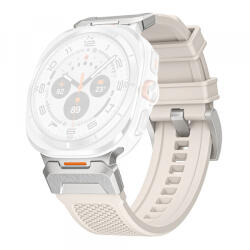 Techsuit Curea Techsuit W068 pentru Samsung Galaxy Watch Ultra Series, Alba Argintie