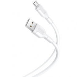 XO Design Cablu Date si Incarcare USB-A - microUSB XO Design NB212, 18W, 1m, Alb - koubsolutions