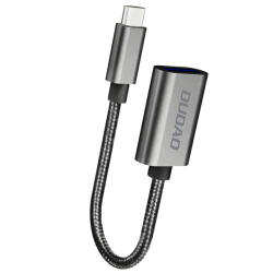 Dudao Adaptor OTG USB-C - USB-A Dudao L15T, Gri - koubsolutions