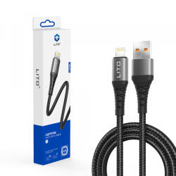 Lito Cablu Date si Incarcare USB-A - Lightning Lito LD22L, 18W, 2m, Negru - koubsolutions