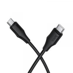 hoco. Cablu Date si Incarcare USB-C - USB-C HOCO X124, 60W, 1m, Negru - koubsolutions