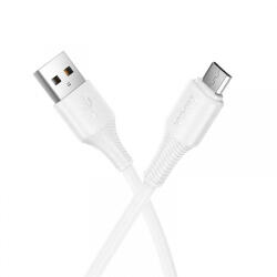 hoco. Cablu Date si Incarcare USB-A - microUSB HOCO X120, 18W, 1m, Alb