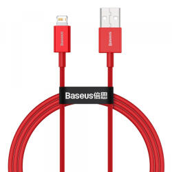 Baseus Cablu Date si Incarcare USB-A - Lightning Baseus Superior Series, 20W, 1m, Rosu CALYS-A09