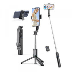 Techsuit Selfie Stick Bluetooth Techsuit C01, Universal, Negru