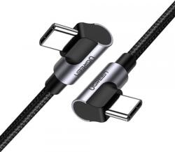 UGREEN Cablu Date si Incarcare USB-C - USB-C UGREEN US323 Angled, 60W, 2m, Negru