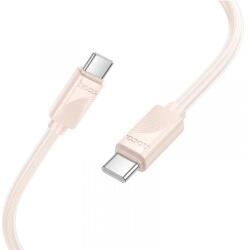 hoco. Cablu Date si Incarcare USB-C - USB-C HOCO X114, 60W, 1m, Roz - koubsolutions