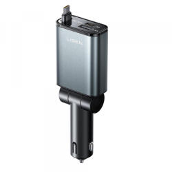 Lisen Incarcator Auto Cu Cablu USB-C Lisen, 57W, 3A, 1 x USB-A - 1 x USB-C, Negru YL0325010016