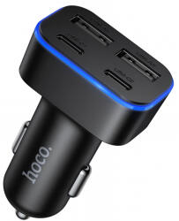 hoco. Incarcator Auto HOCO Z63, 42W, 3A, 2 x USB-A - 2 x USB-C, Negru - koubsolutions