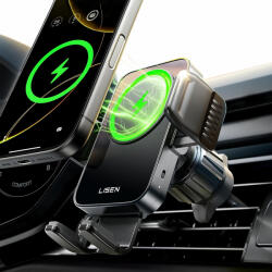 Lisen Incarcator Auto Wireless Lisen W605, 15W, 1.67A, Negru YL0225030014