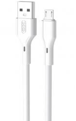 XO Design Cablu Date si Incarcare USB-A - microUSB XO Design NB230, 18W, 1m, Alb