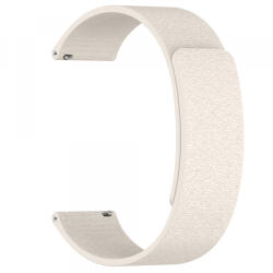 Techsuit Curea Techsuit W074 pentru Samsung Galaxy Watch / Huawei Watch Series, 22mm, Bej