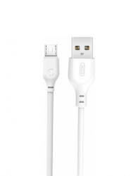 XO Design Cablu Date si Incarcare USB-A - microUSB XO Design NB103, 18W, 2m, Alb - koubsolutions