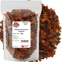 Piros Paprika Pehely Szárított Nagyon Aromás Minőség Dympol 100 g (65-0100)