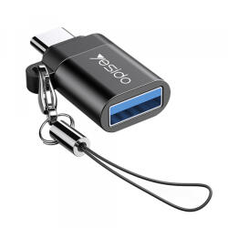 Yesido Adaptor OTG USB-C - USB-A Yesido GS06, Negru - koubsolutions