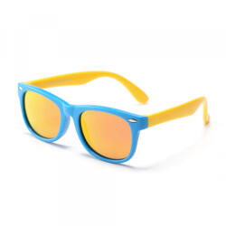 Techsuit Ochelari De Soare Copii Techsuit D802, Polarizati, Protectie UV, Albastri Galbeni Portocali