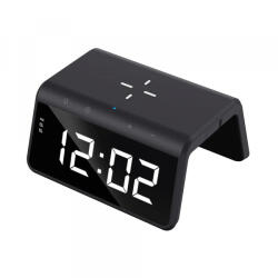 Havit Ceas Digital HAVIT W320 cu Incarcare Wireless QI, Negru